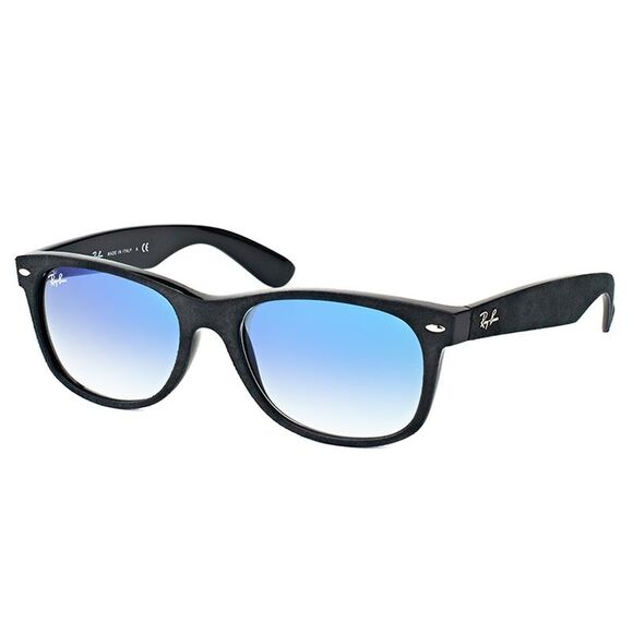 Ray-Ban Accessories - Ray Ban New Wayfarer RB 2132 62423F Alcantara Black Sunglasses Blue Gradien 55mm
